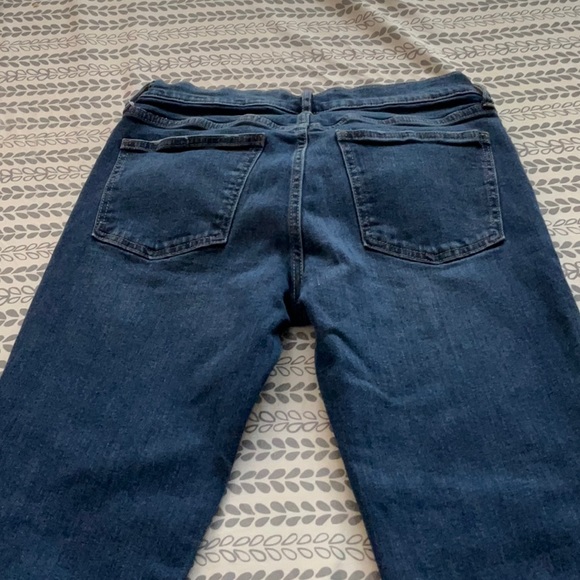 Low-rise, Denim Girlfriend dark blue jeans - Picture 3 of 4